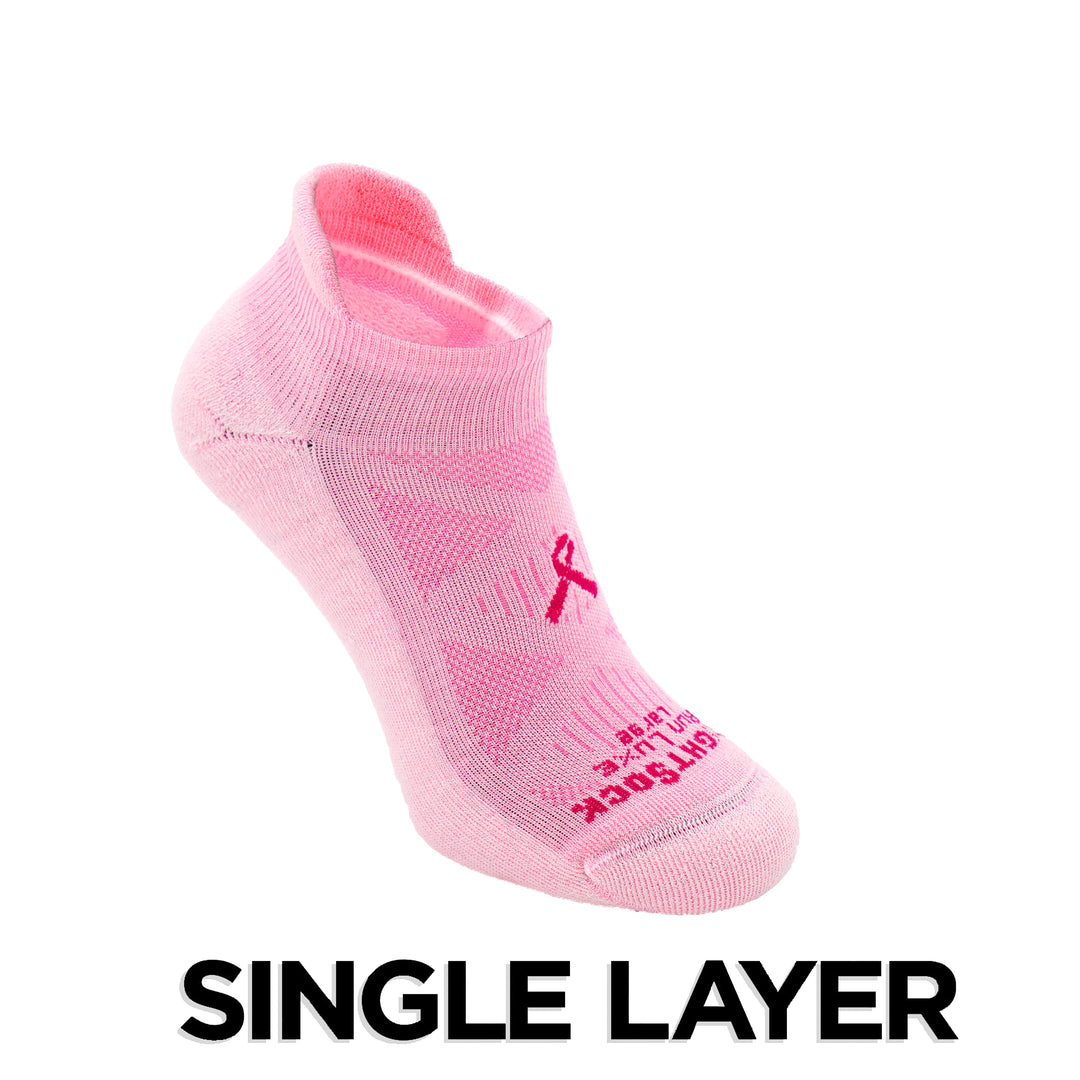 Run Luxe, Single Layer, Tab, Pink Ribbon.