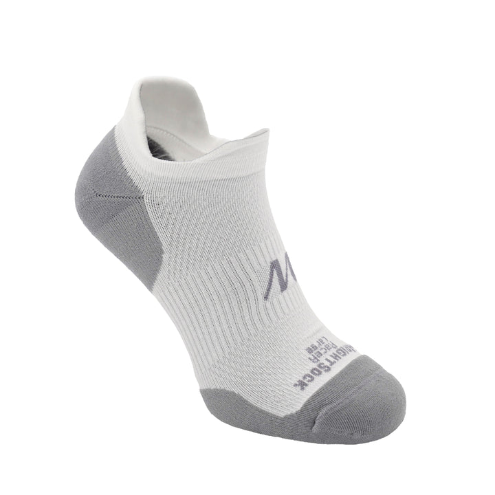 Racer, Tab length, White sock.