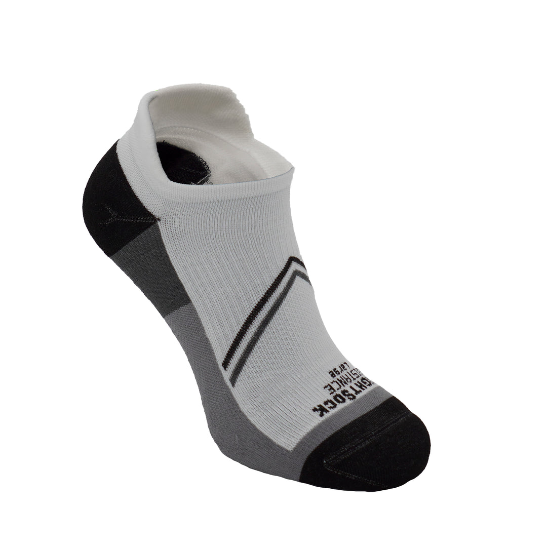 White grey, tab length, Distance style, sock.
